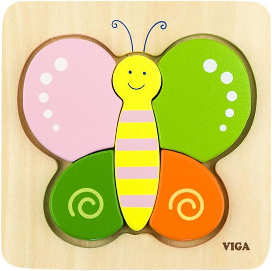 Mini Puzzle En Bois - Papillon