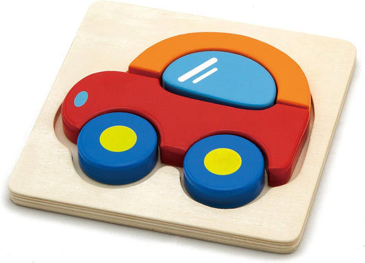 Mini Puzzle En Bois - Voiture