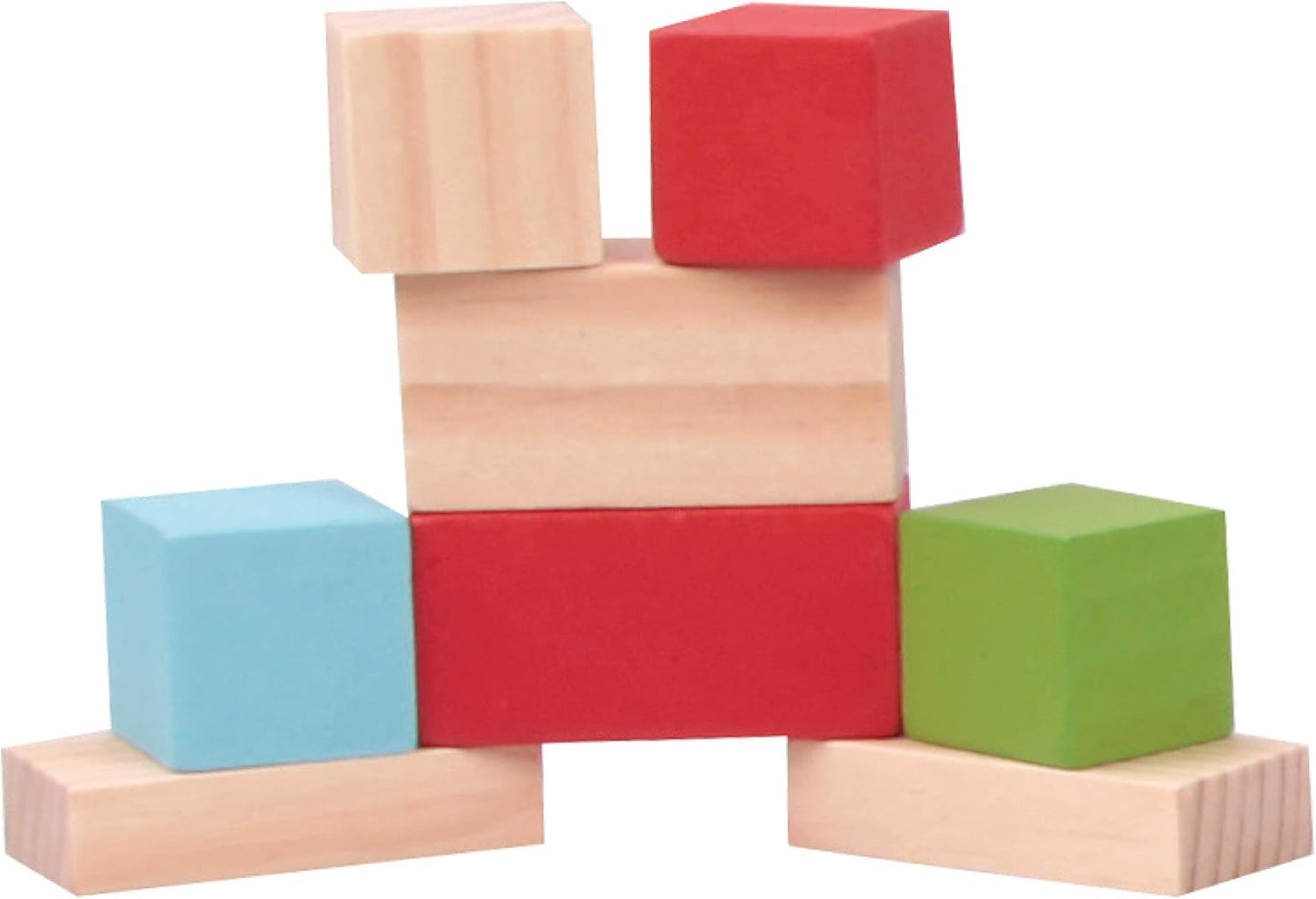 Ensemble de 50 Blocs Colorés en Bois