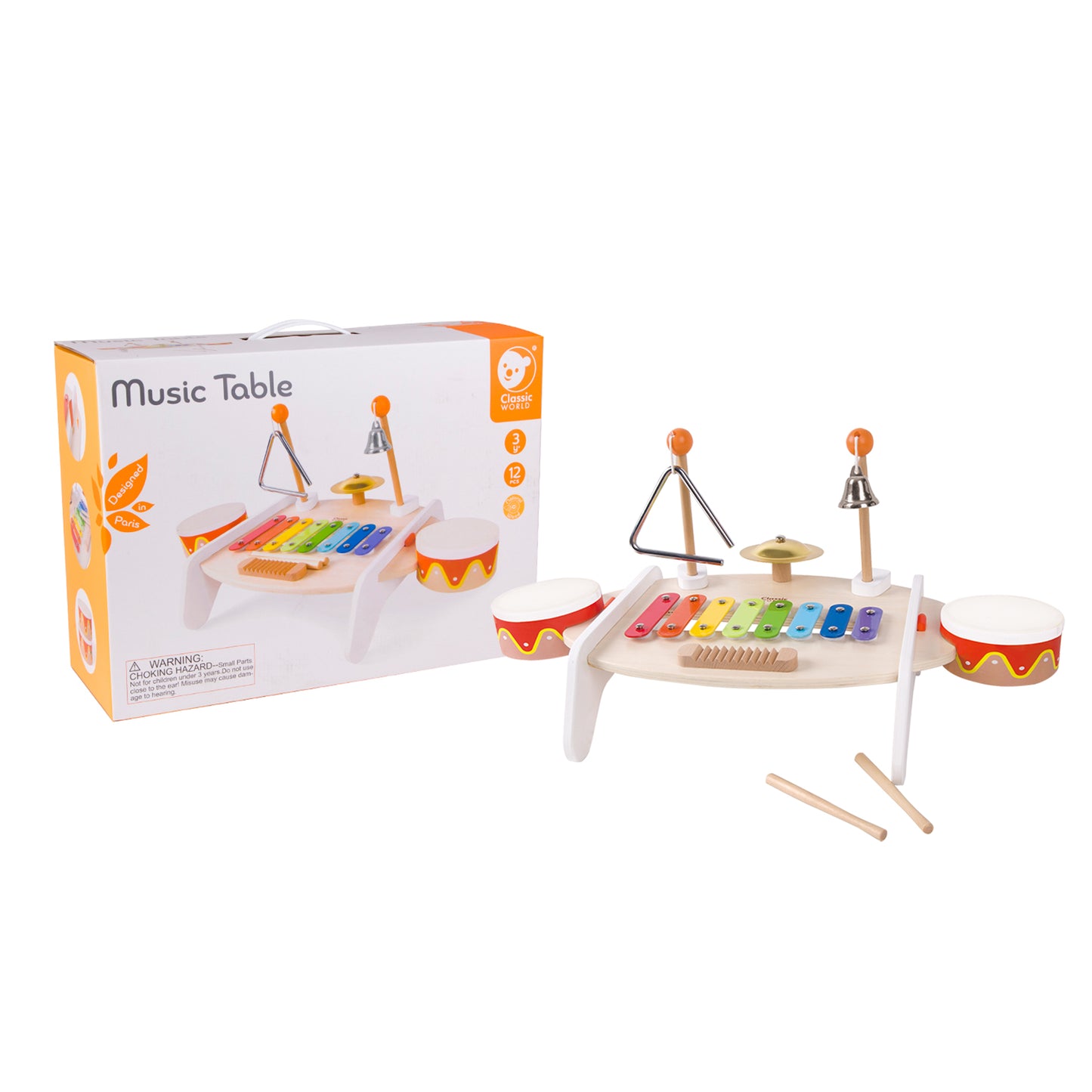 Table de Musique en Bois pour Enfants